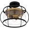 Quoizel Thyme Outdoor Semi Flush 3 Lights Earth Black THY1715EK - alternate 2